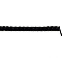 Lapp - 73220264 Spiralkabel unitronic spiral 500 mm / 2000 mm 6 x 0.25 mm² Schwarz 1 St.