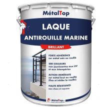 Metaltop - Laque Antirouille Marine - Pot 15 l - 4007 - Violet pourpre
