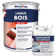Metaltop - Laque Bois - Pot 5 l - 9017 - Noir signalisation