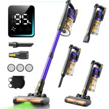 Laresar - X11 Akku-Staubsauger, 75 KPa/650 w, 60 Minuten Akku-Staubsauger, 2 Liter Fassungsvermögen, grüne led, Touchscreen, für