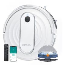 Laresar P10 Robot Aspirapolvere, 4500 Pa Robot Aspirapolvere Silenzioso E Sottile, Connesso Con Wifi/alexa/app, Ideale Per Peli Di Animali Domestici/