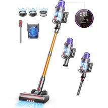 Laresar - Aspirateur Balai Sans Fil, 55kpa/500w,60 Minutes Aspirateur Sans Fil, Capacité De 1,5 Litre, Avec Écran Tactile Pour Les Poils D'Animaux/