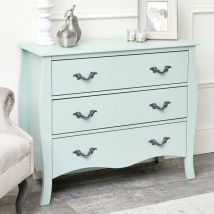 Large 3 Drawer Chest of Drawers - Elizabeth Sage Green Range