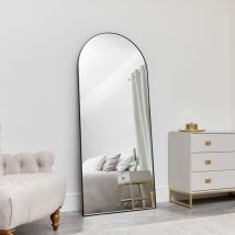 Melodymaison - Large Black Arched Mirror 183cm x 80cm