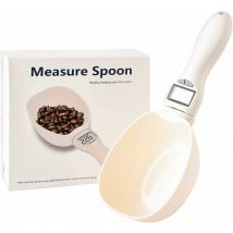 Large Digital Scale Spoon, Electronic Measuring Spoon with lcd Display Up to 800g, Precision Kitchen Scale Food Scoop, Measure Dry Food for Dogs Cats