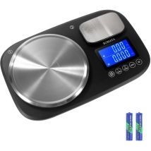 Large Dual Platform Digital Kitchen Scale With Two Precisions 0.1g/0.005oz & 1g/0.05oz, Max Capacity 10kg/22lb, Gram And Ounce, With Accumulation