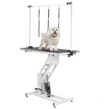 KCT - Large White Hydraulic Dog Grooming Table - Pisces