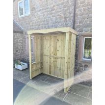 Churnet Valley - Medium Wooden Garden Poly Smoking Shelter