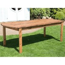 Charles Taylor - Wooden Large Rectangular Garden Dining Table 8 Seater