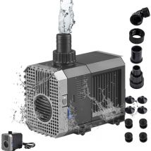 Largeight - Pompe D'alimentation Pompe Eau Submersible Mini Pompe Aquarium 3000L/H Pompe de Bassin 55W Pompe Submersible Pompe à Eau Fontaine Pompe