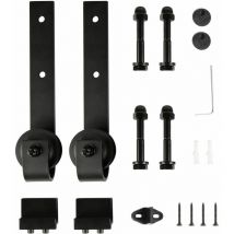 Roulette Porte Coulissante, Accessoires pour Portes Coulissantes, Noir (Roulette kit seulement) - Largeight