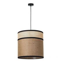 Larissa Askras Cylindrical Ceiling Pendant Burlap 1x E27 Max 25W Natural