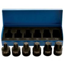 4947 - Set composto da 6 punte Torx Plus, attacco da 1/2' - Laser