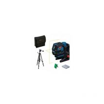 Láser combinado gcl 12V-50-22 cg de Bosch Professional alcance de hasta 50 m con receptor, doble fuente de alimentación, soporte rm 20, adaptador de