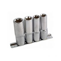 Tools Inverted Deep Torx Star Socket Set 1/2''D E16 to E24 4pc 3392 - Laser