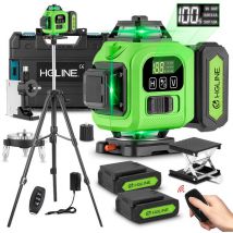 Onevan - Laser-Nivellier-LCD-Display, Bluetooth-Grünstrahl-Kreuzlinien-Fliesenwerkzeug, 360° horizontal/vertikal, mit 100-cm-Nivellierstativ +2
