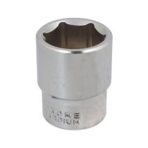 Laser - Tools 3/8''D 18mm Chrome Socket Single Hex Standard Length 1945