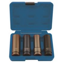 Laser - Tools Metric Wheel Nut Socket Set 4pc Inc waf Mercedes socket 5915