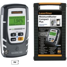 Feuchtigkeitsmessgerät MoistureMaster Compact Plus + Clima Data Stick - Digital Feuchtigkeitsmesser Wand, Boden oder Decke - Laserliner
