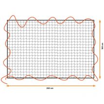 Red de elastische Belastung 1,6x2,5m, Masche 10x10cm. schwarz+decker