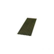 Lastra Ondulata in Fibra Bitumata per Tettoie e Coperture Base Onduline Verde 200x85 cm