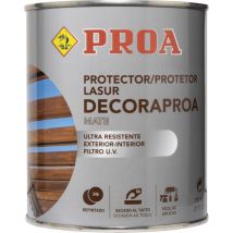 Proa - Lasur protector para madera al disolvente exterior. Roble. 4 l. Cuida y protege la madera con acabado natural. Mate. . - Roble
