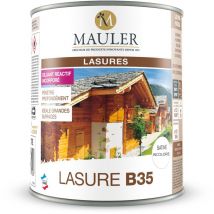 Mauler - Lasure B35 - 5L - Satiné incolore - Pénètre et Protège les boiseries extérieurs contre l'humidité - satine incolore