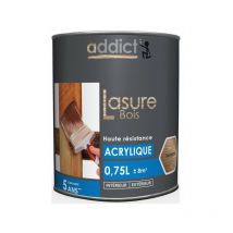 Lasure bois acrylique 0.75L, chêne.