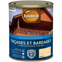 Lasure protectrice pour bois extérieur - Facades et Bardages - aspect satin incolore 1 l Xyladecor