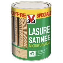 Lasure Satinée V33 Microporeuse Incolore 3 l