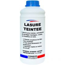 Lasure Teintee - 1 l - Codeve Bois - Chêne - Pour La Protection D'un Chalet, Abri, Cabane, Coffre Ou Balcon En Bois.