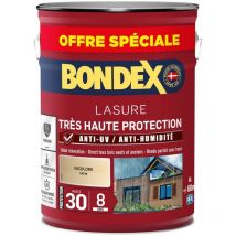Bondex Lasure Très Haute Protection Satin 8 ans Finition: Satiné - Couleur: Incolore - Conditionnement: 6L