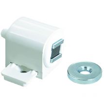 Magnetischer Riegel Schrauben 6kg Weiß - 2 Stück - Vynex