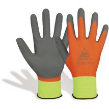 Latex-Arbeitshandschuhe SuperFlex+, EN388, en 420, neongelb/orange, Größe 9 - Hase Safety Gloves