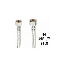 Latiguillo inox. H3/8' x H1/2' 20 cm