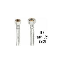 Latiguillo inox. H3/8' x H1/2' 25 cm
