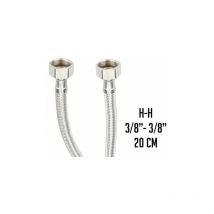 Latiguillo inox. H3/8' x H3/8' 20 cm