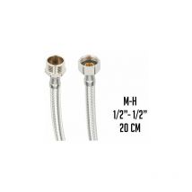 Latiguillo inox. M1/2' x H1/2' 20 cm