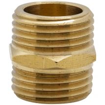 Conector macho-macho de latón 1-2
