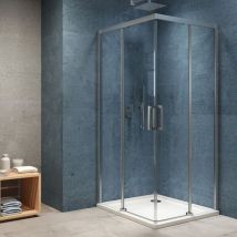 Ix Box Shower - Lato box doccia angolo ante scorrevoli camelia s200 6 millimetri chrome 75 cm