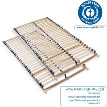 Lattenrost 160x200, Ergonomischer 7 Zonen , 28 Latten, Selbstmontage, 2x Lattenrost 80x200, Traglast Ca. 150kg, Flexible Anti-slip