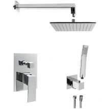 Sapho - latus douche cachée avec levier, 2 prises, chrome