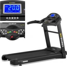 Gymrex - Professionelles elektrisches Trainingslaufband bis 120 kg, 12 LCD-Programme, 1837 w