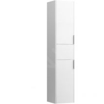 Laufen - Base - Armoire haute, 165x35x34 cm, 1 tiroir, 2 portes, charnières à droite, blanc mat H4027111102601
