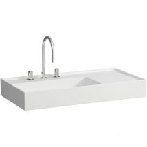 Laufen - Kartell Aufsatzwaschtisch, Ablage rechts, 1 Hahnloch, ohne