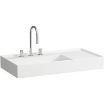 Laufen - Kartell Waschtisch, 3 Hahnlöcher, ohne Überlauf, Ablage