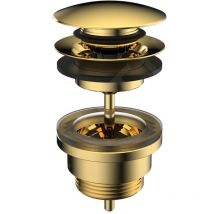 Laufen - Kit de vidange - Bonde de lavabo, Click-Clack, doré brillant H3709890011041