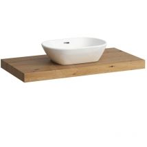 Lani - Comptoir pour lavabo, 99 cm, découpe au centre, chêne H4046611122671 - Laufen