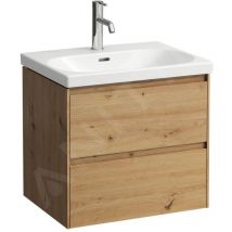 Lani - Meuble-vasque, 58x44x52 cm, 2 tiroirs, chêne H4035321122671 - Laufen