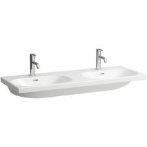 Laufen - Lua - Double lavabo de meuble 46x120 cm, sans trop-plein, sans trou pour robinetterie, lcc, blanc H8140814001421